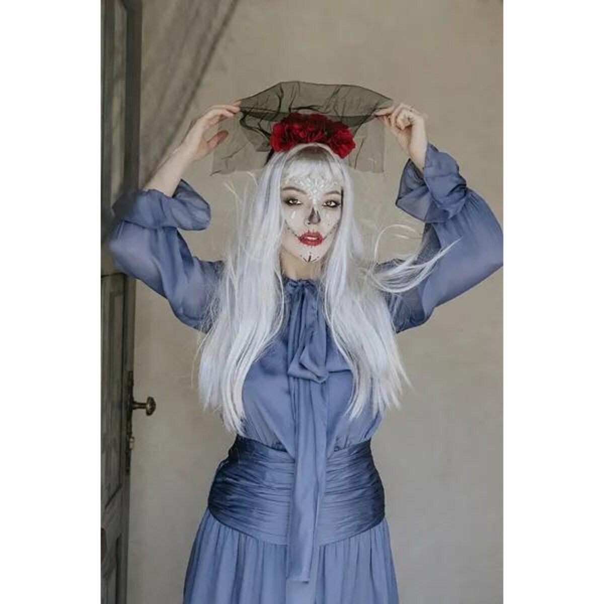 Opaska Róże z welonem