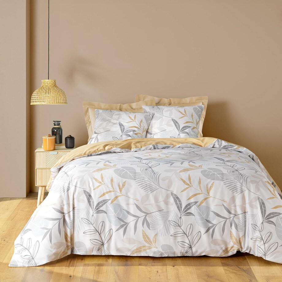 Komplet pościeli ze wzorem liści, KIMBERLY, 240 x 220 cm