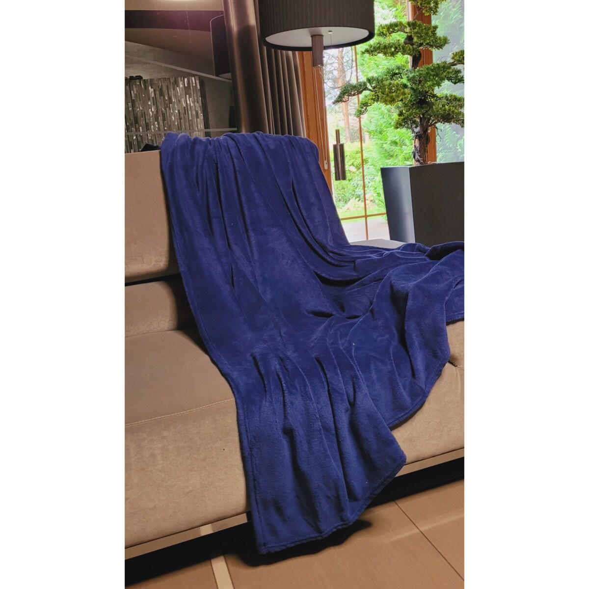 KOC POLAROWY 150x200 cm GRANATOWY