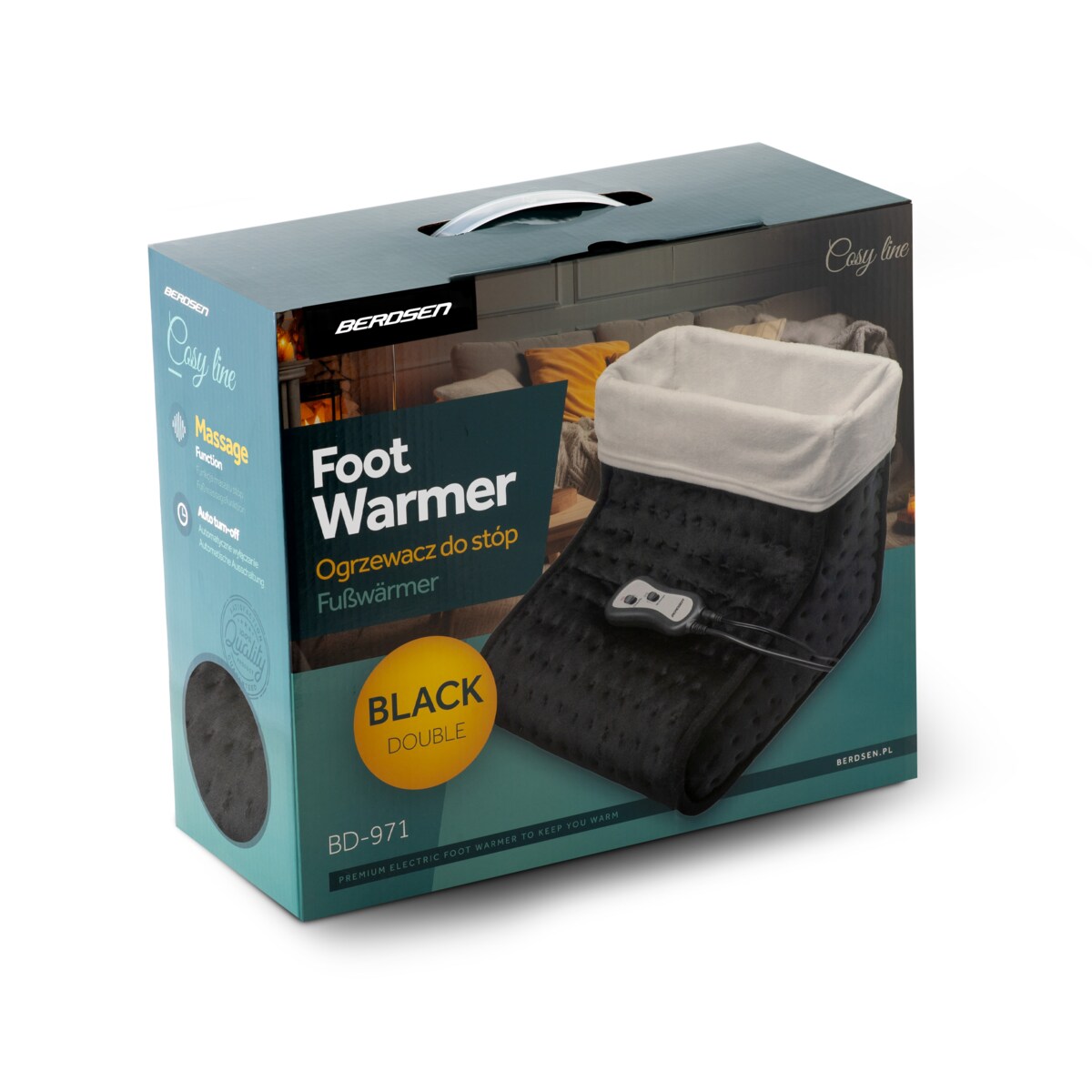Ogrzewacz Stóp Elektryczny Ocieplacz Pilot 2 Poziomy Berdsen