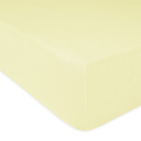 Prześcieradło frotte z gumką 60x120 kolor krem