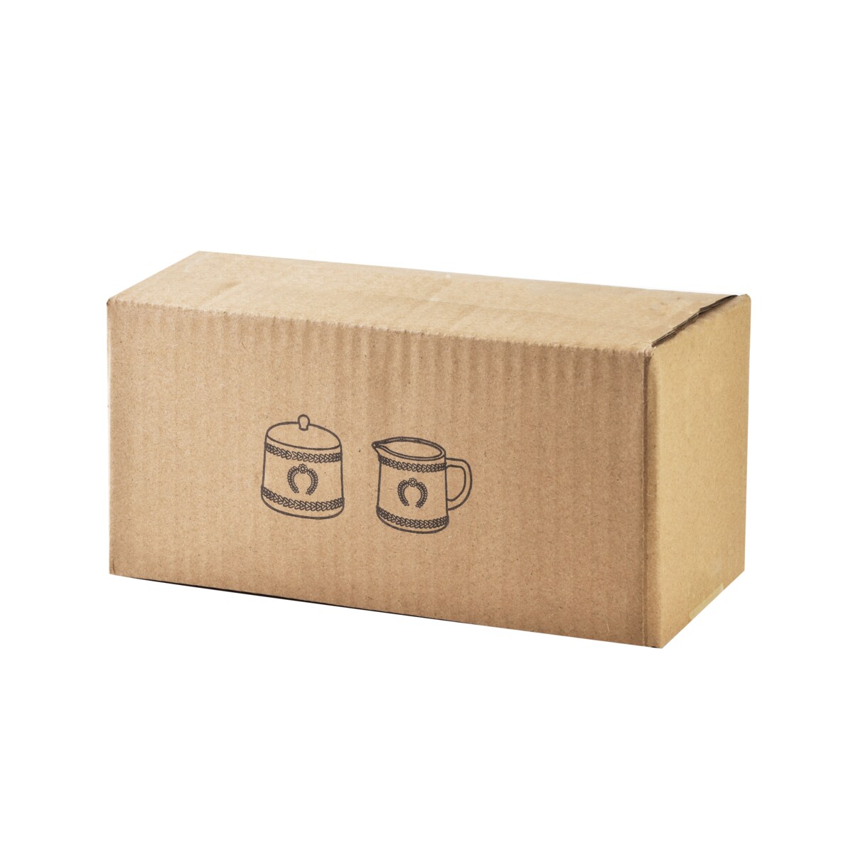 ECILA LIGHT Komplet cukiernica śr 9xh7,3cm z mlecznikIEM 300ml