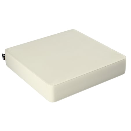 Puf Square, śmietankowa biel, 50x50x10cm, Posh Velvet