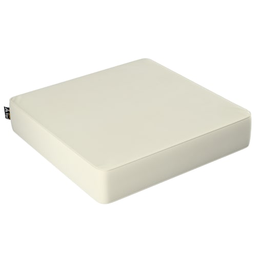 Puf Square, śmietankowa biel, 50x50x10cm, Posh Velvet