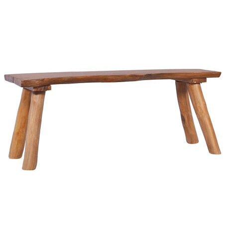 vidaXL Ławka ogrodowa, 120 cm, lite drewno tekowe