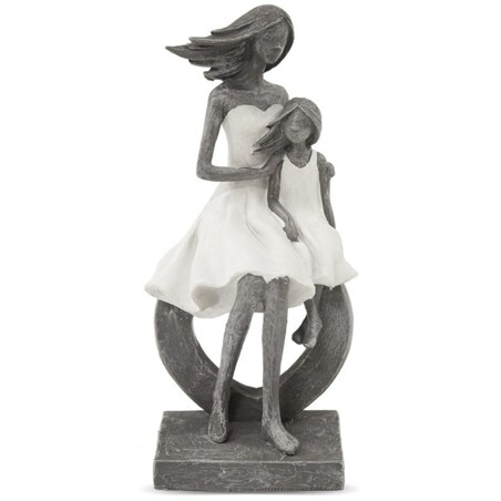 Dekoracja - figurka mamy i córki 23,5x11x7 cm FIGURINES rondella