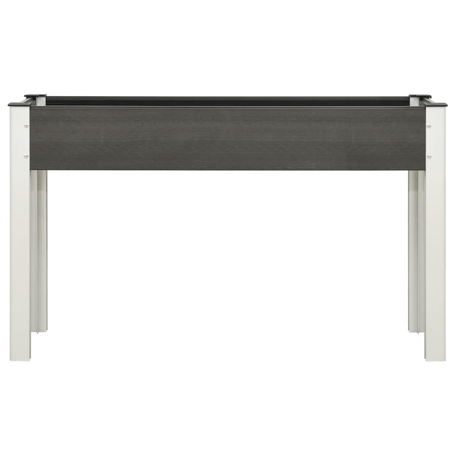 vidaXL Podwyższona donica ogrodowa, szara, 120 x 40 x 75 cm, WPC