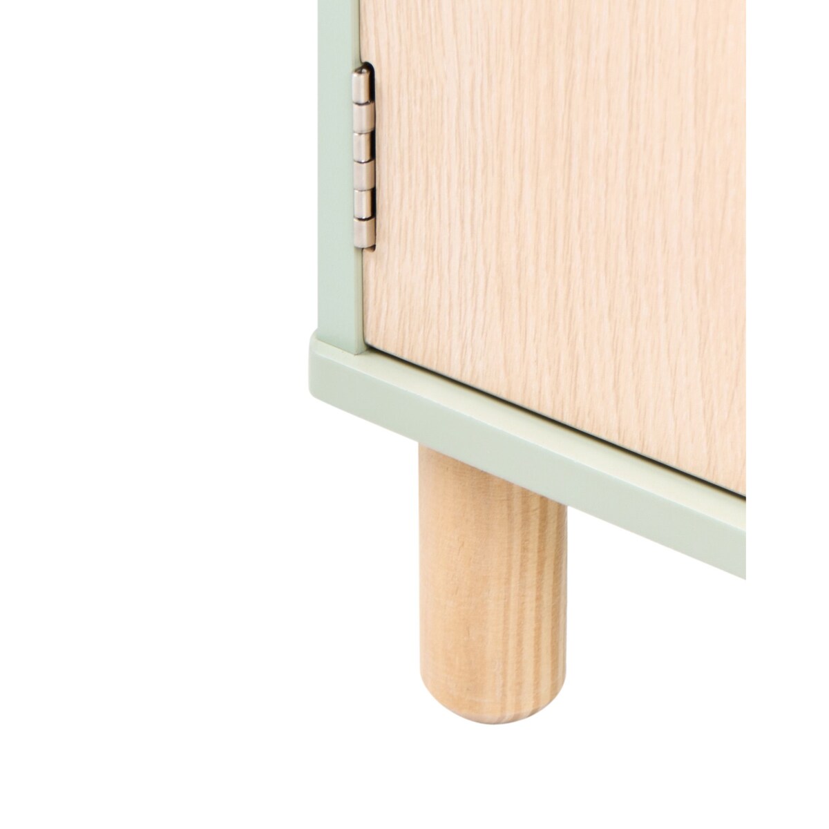 Regał na książki 3 półki NOBBY 90 cm Jasnozielony