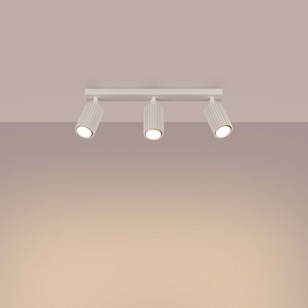 Plafon KARBON 3L beżowy