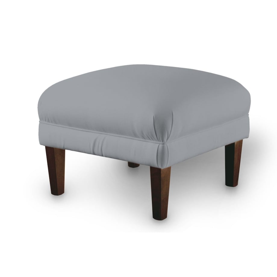 Podnóżek do fotela, srebrzysty szary, 56 x 56 x 40 cm, Velvet