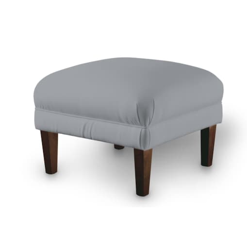 Podnóżek do fotela, srebrzysty szary, 56 x 56 x 40 cm, Velvet