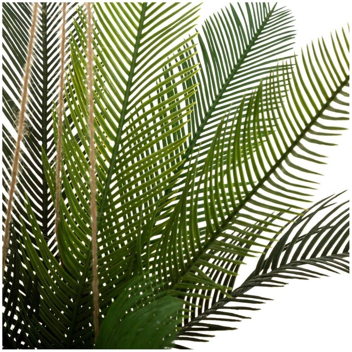 Palma sztuczna w doniczce z kokosa, wisząca, wys. 50 cm