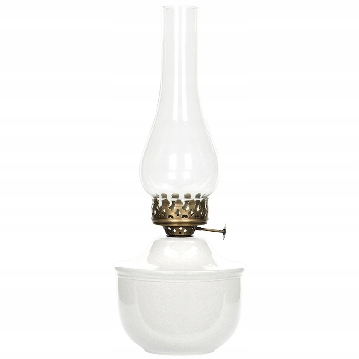 ŚWIECZNIK TEALIGHT BIAŁY LAMPA NAFTOWA LOFT METAL DEKORACJA OZDOBA WYSOKI
