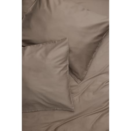 Pościel satynowa taupe 140/200 + 70/80 cm