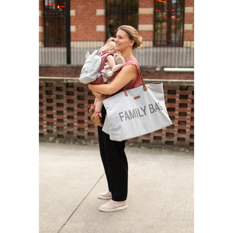 Childhome Plecak dziecięcy My First bag Kanwas Szary