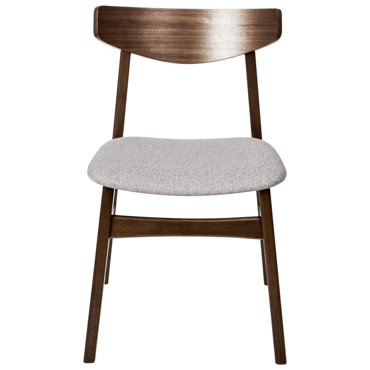 Zestaw 2 krzeseł do jadalni SMILEY Drewno Jasnoszary