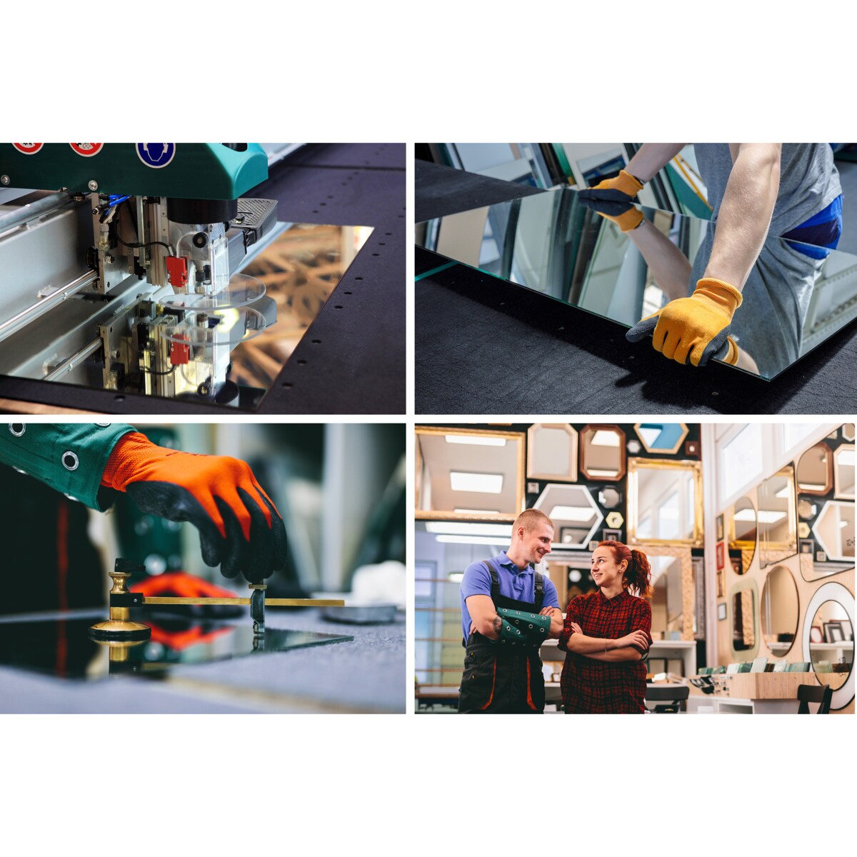 Lustro 100 x 50 cm Półokrągłe światło LED ciepłe