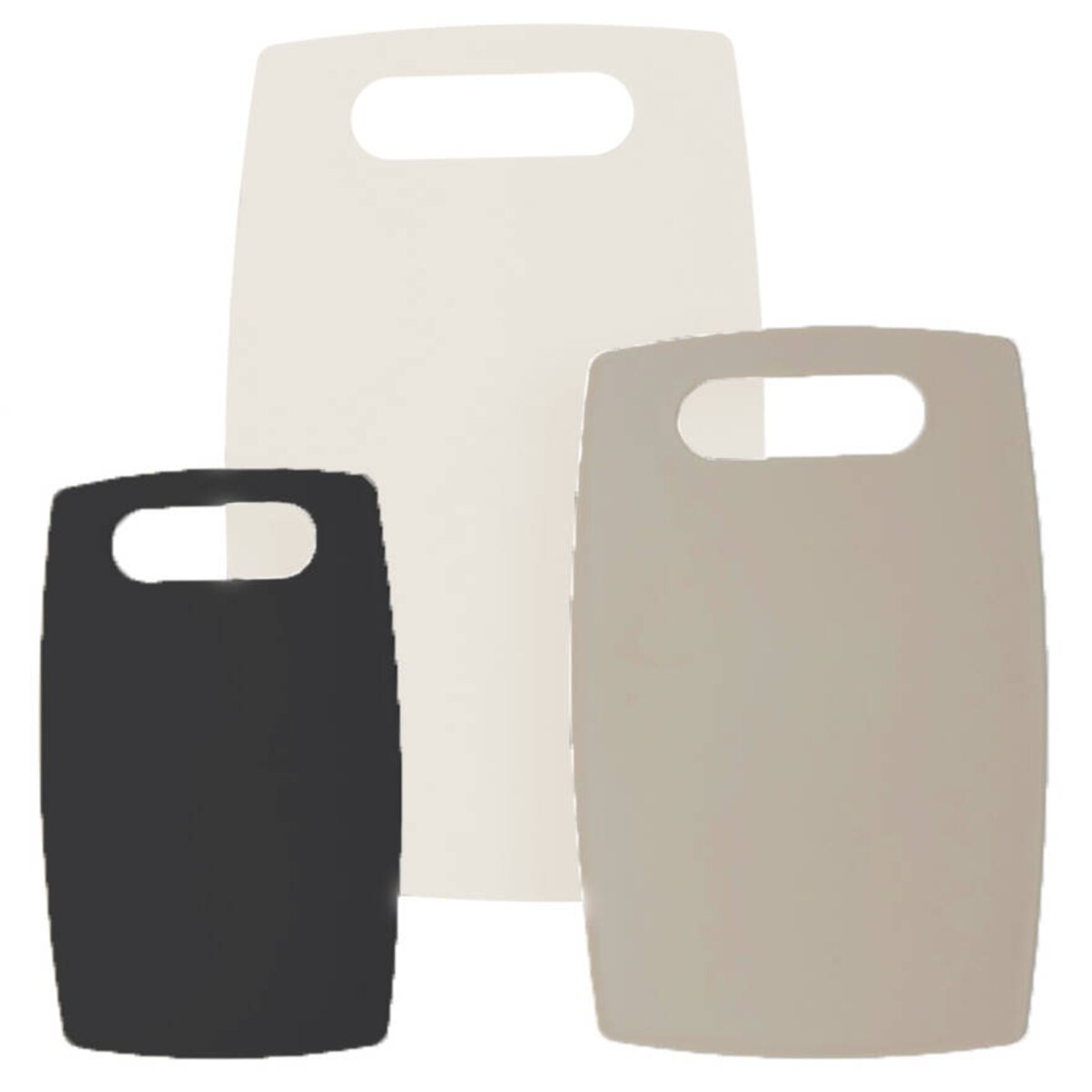 Deski do krojenia plastikowe, zestaw 3 kolorów