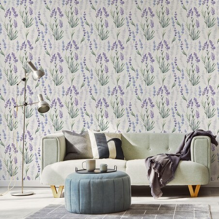 Tapeta lawenda fioletowe kwiaty natura