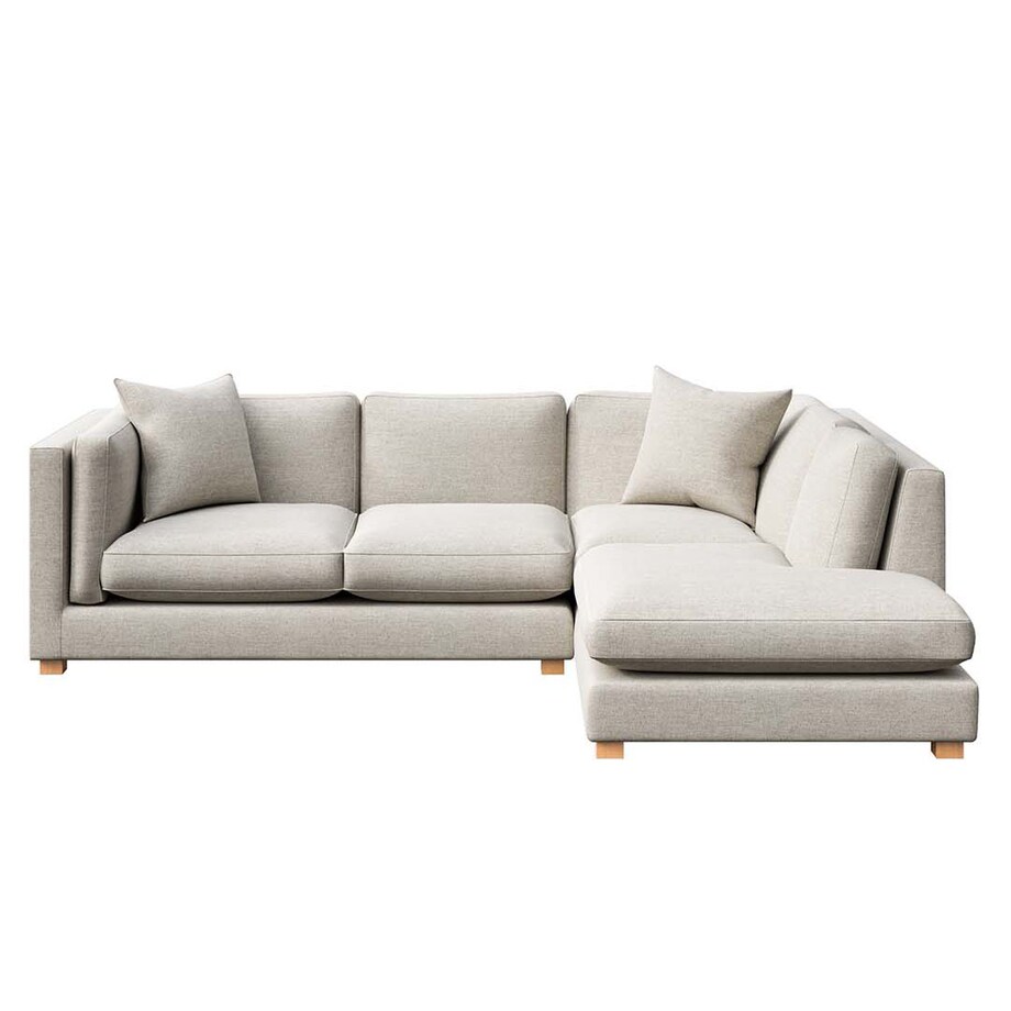 Pomo sofa narożna prawa Jasnobeżowa