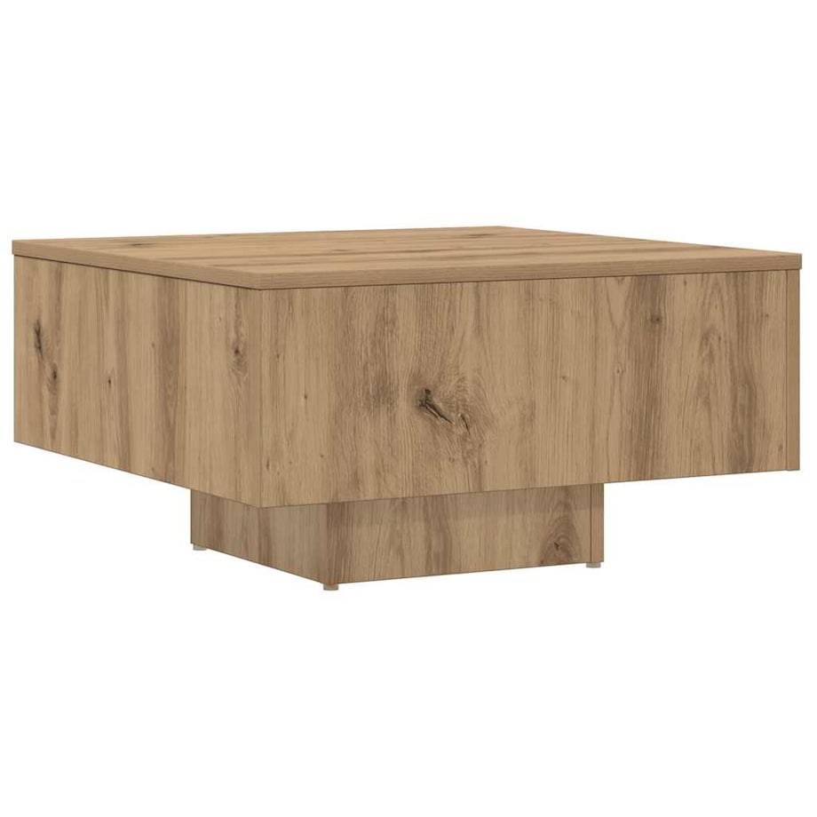 vidaXL Stolik kawowy, dąb artisan, 60x60x31,5 cm