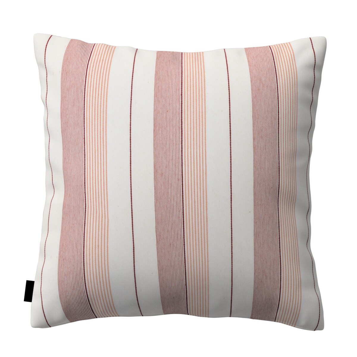 Poszewka Kinga na poduszkę 50x50 czerwone pasy