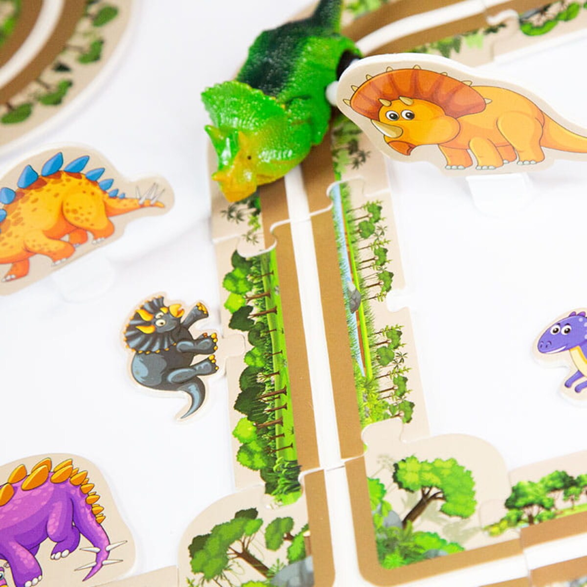 Droga - tor dla samochodów Dinozaury - Puzzle 44 elementy