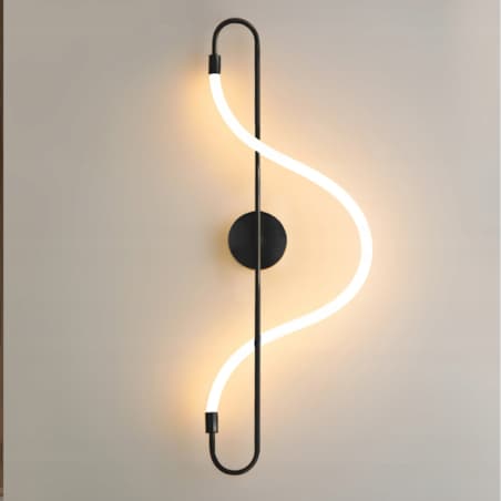 Kinkiet Lampa Ścienna Long Black Lina Led