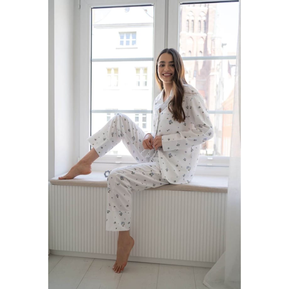 Piżama Niezapominajki długa XS