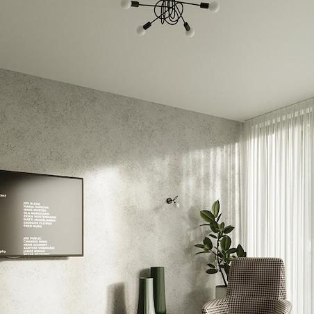 Żyrandol SUPEŁ 5 czarny