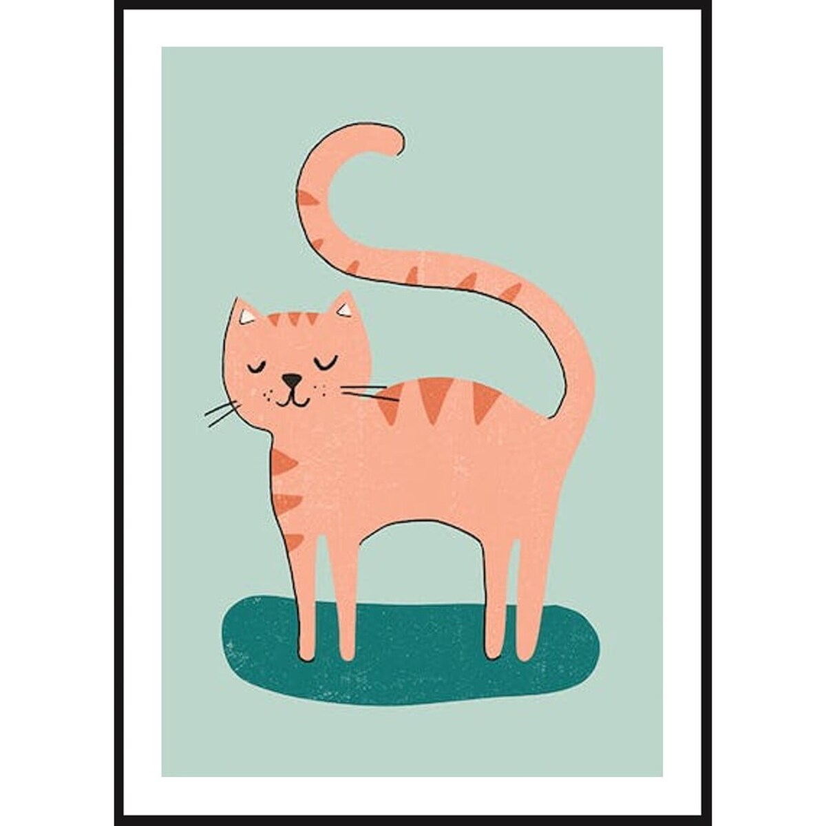 Poster Story, Plakat, Obraz - Różowy Kot, wymiary 70 x 100 cm