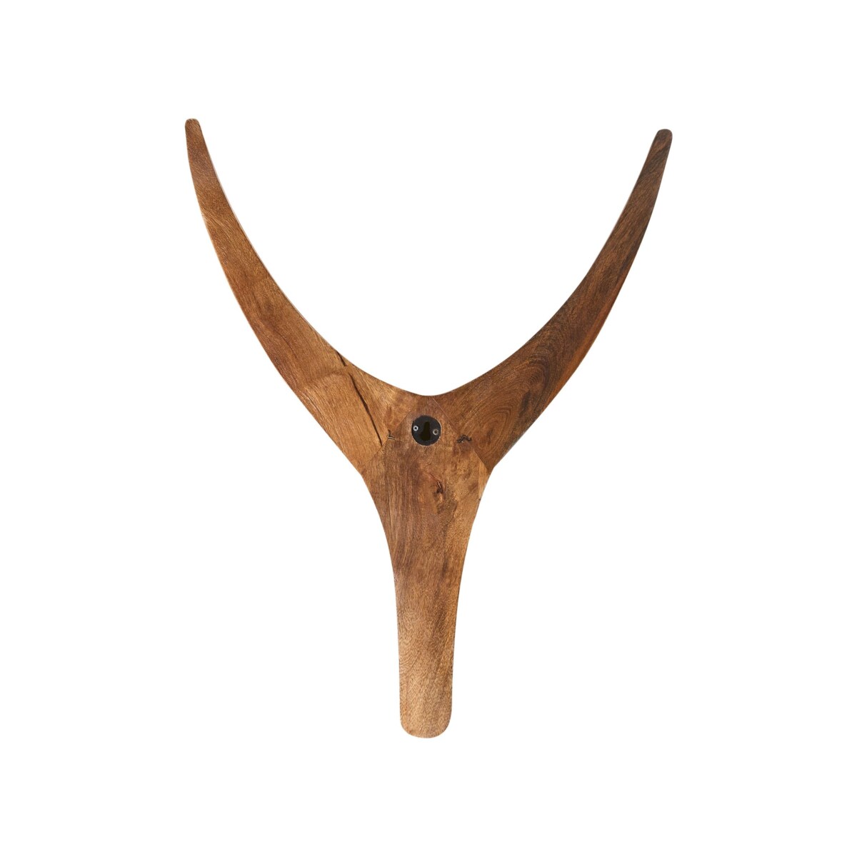 Zestaw 3 dekoracji wiszących Poroże AUCHI Drewno mango 52/30/25 cm Kolorowy