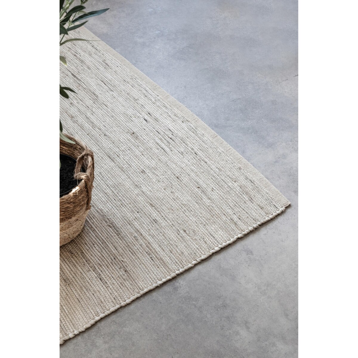 Dywan jutowy do salonu 120x170 cm, naturalny kremowy dywan z juty