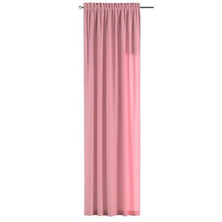 Zasłona na kanale z grzywką 1 szt. 130x245 brudny róż