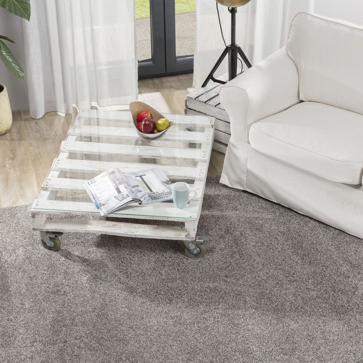 Dywan Deluxe Grey/silver 160x230cm, 160 x 230 cm