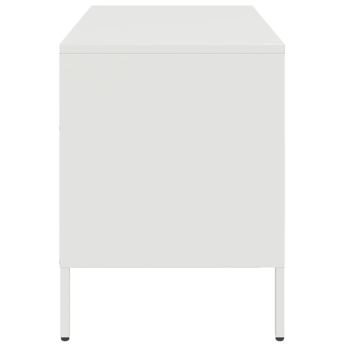 vidaXL Szafka pod telewizor, biała, 68x39x50,5 cm, stalowa