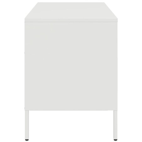 vidaXL Szafka pod telewizor, biała, 68x39x50,5 cm, stalowa