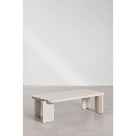 Stolik kawowy z MDF 120x60 cm Genewa kremowy