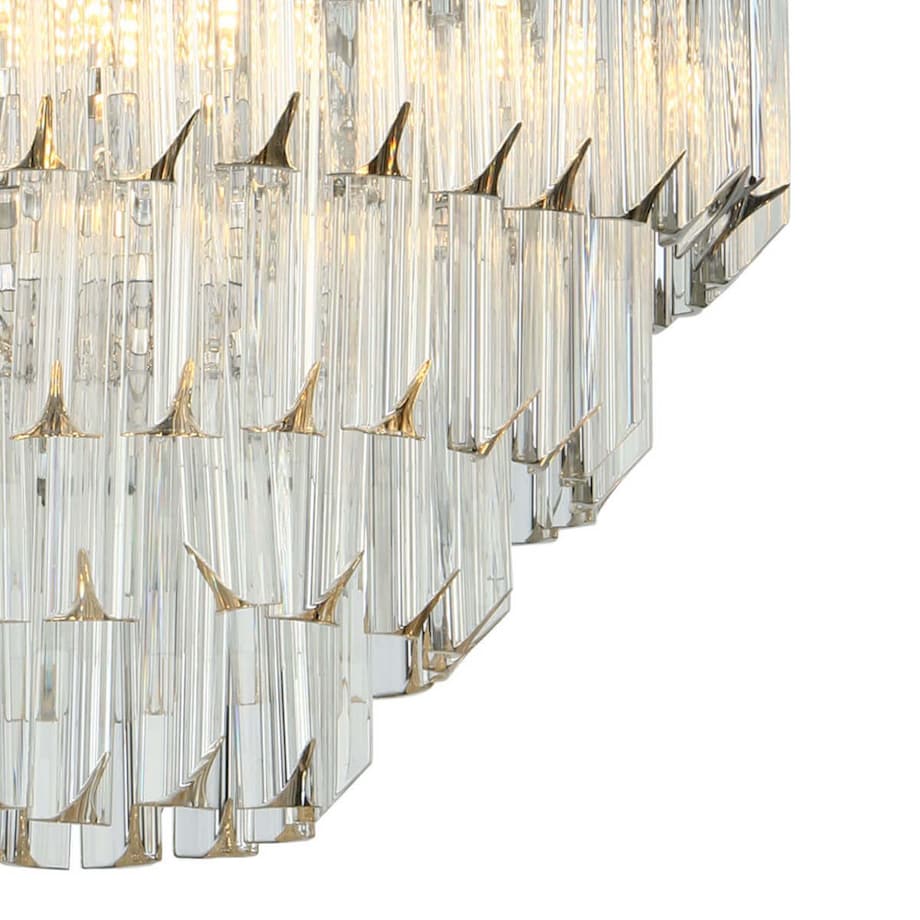 Żyrandol salonowy glamour Fame FAM0538 Dar Lighting metal szkło przezroczysty chrom