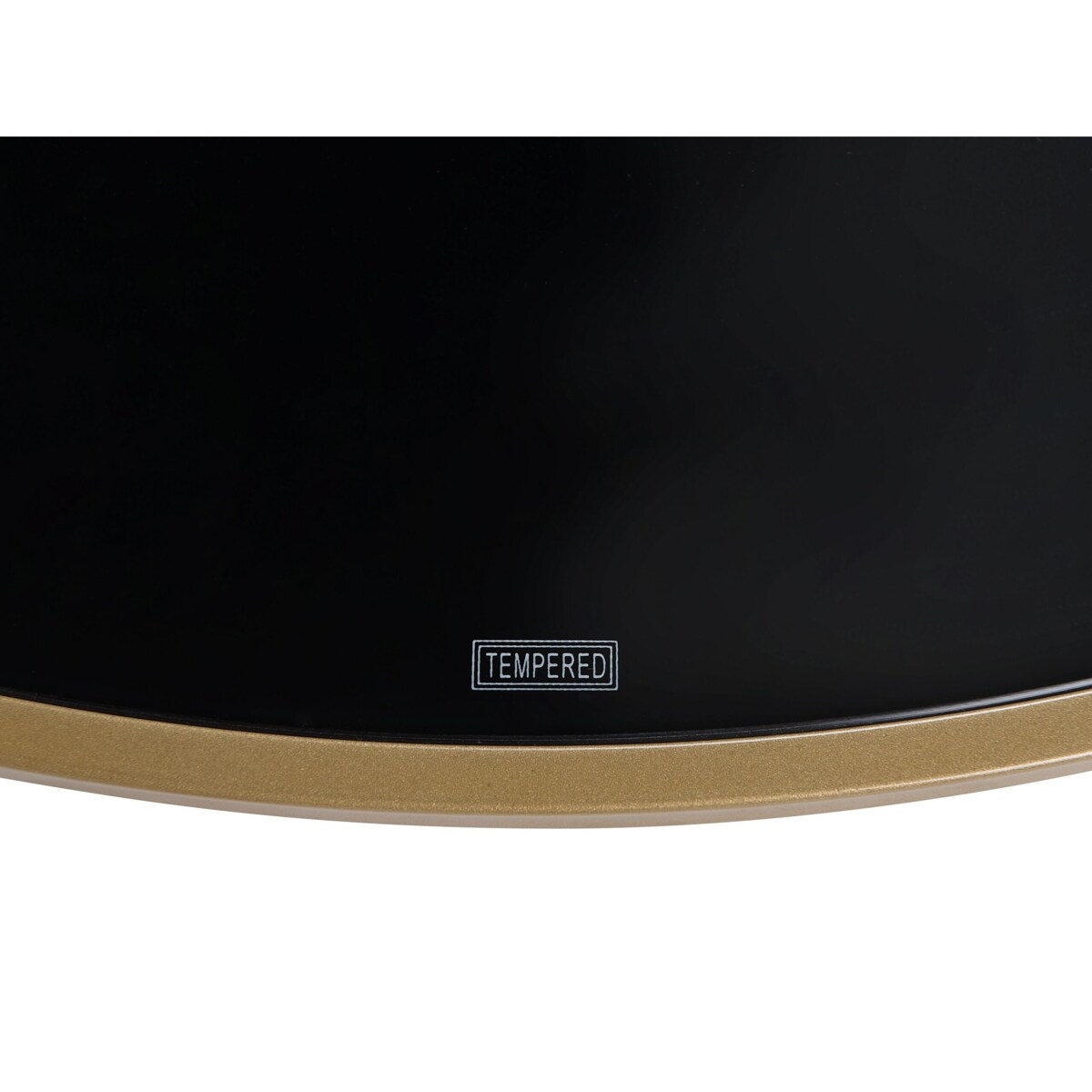 Stolik kawowy czarno-złoty FLORENCE