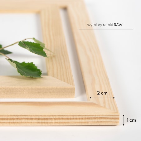 Ramka na zdjęcia 50x70 cm ramka z drewna surowego pion poziom ramka prostokątna RAW DIY