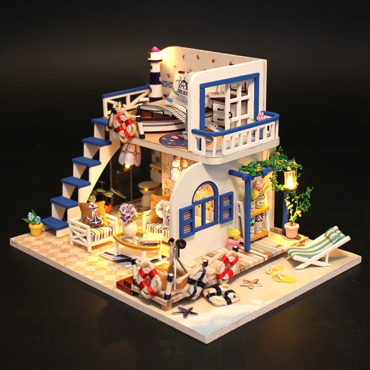 Miniaturowy domek - Lazurowy poranek