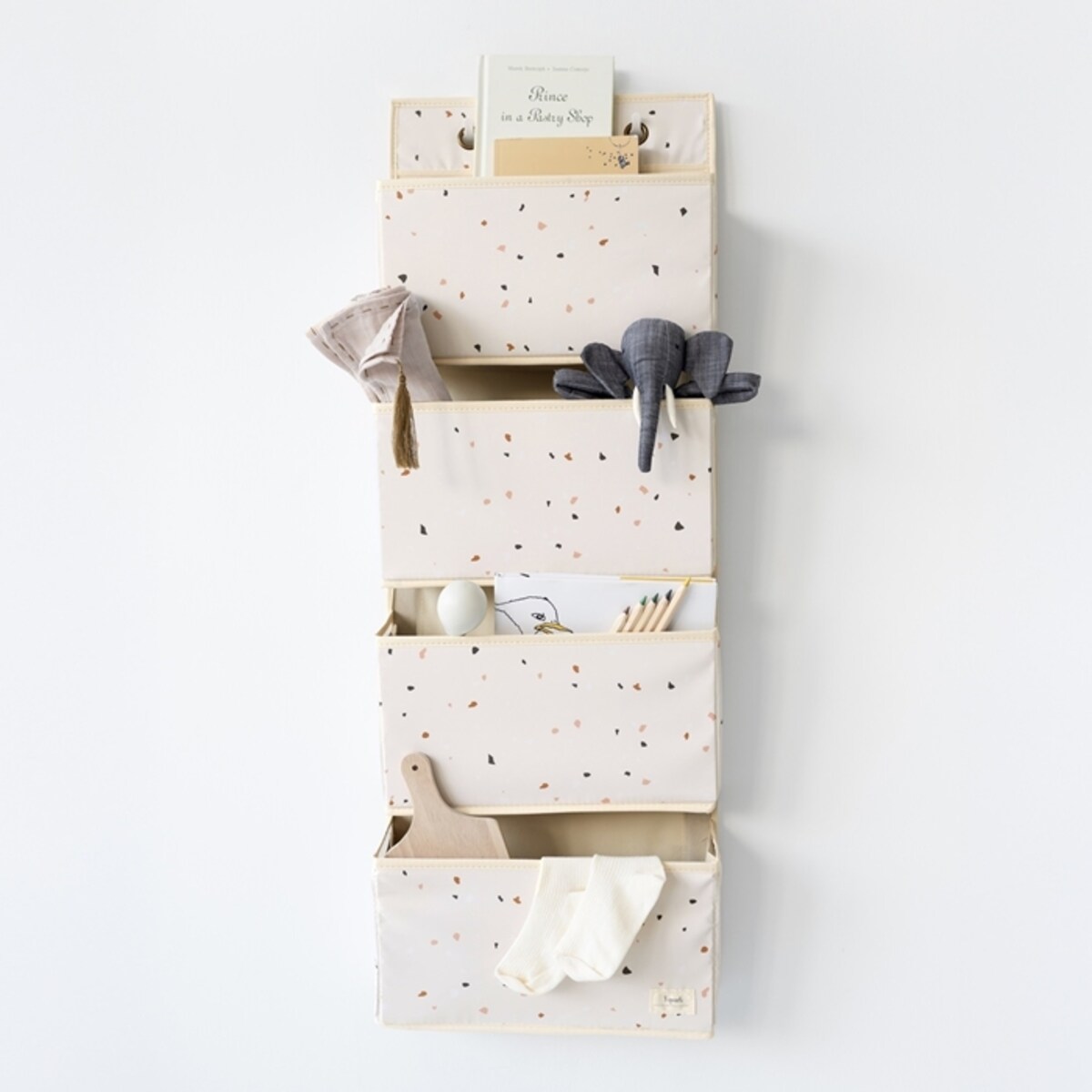 3 Sprouts Organizer Na Drzwi Wiszący Cream Recycled
