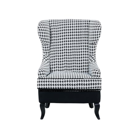 Fotel czarno-biały MOLDE