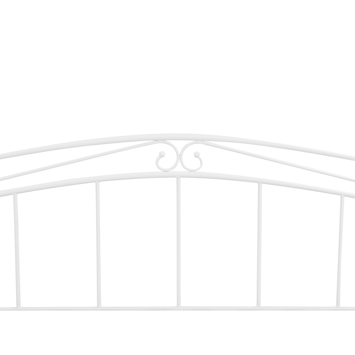 Łóżko wysuwane metalowe 80 x 200 cm białe TULLE