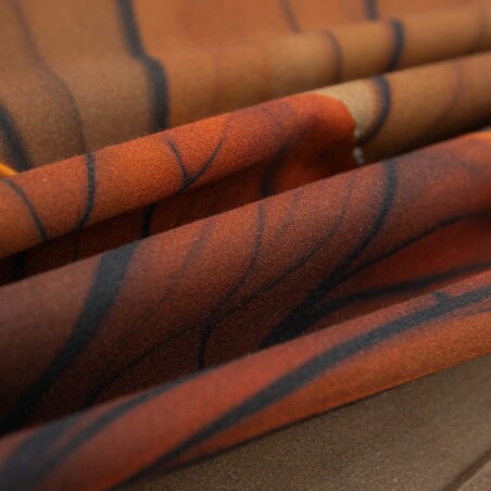 Pościel satyna bawełniana 180x200 Satynlove Premium beżowa w liście