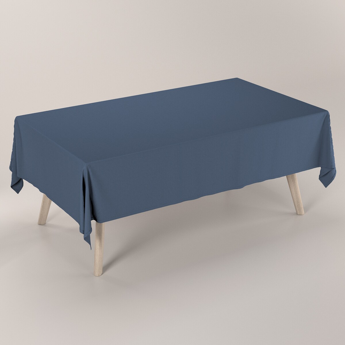 Obrus prostokątny 130 x 130 cm granatowy