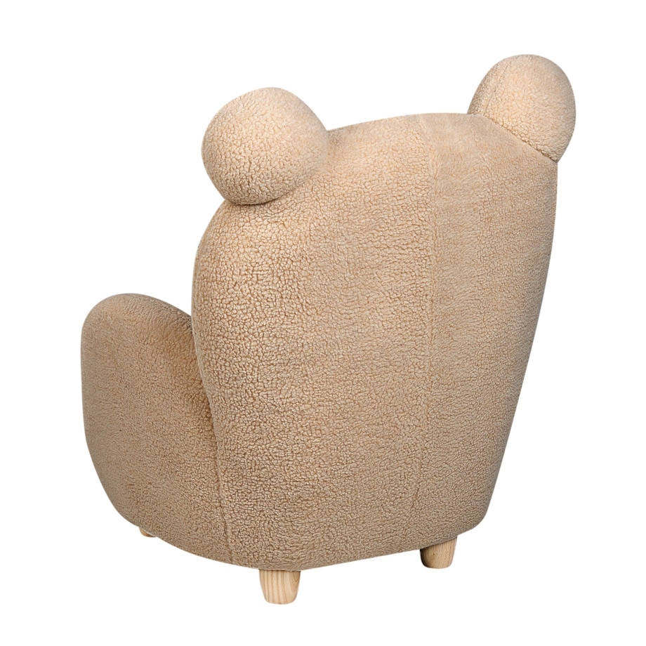Fotel dziecięcy boucle miś jasnobrązowy MELBU