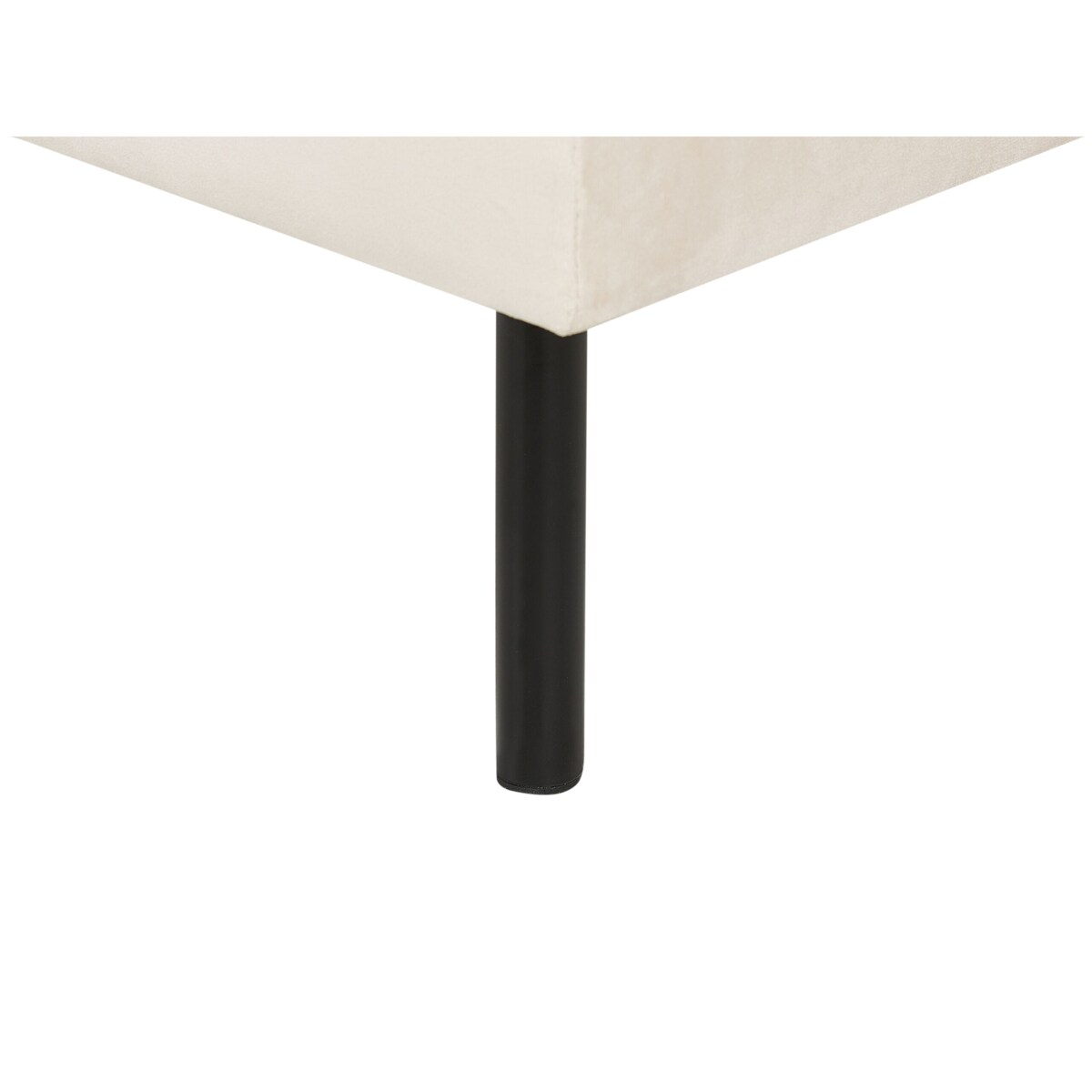 Otomana welurowa jasnobeżowa VINTERBRO