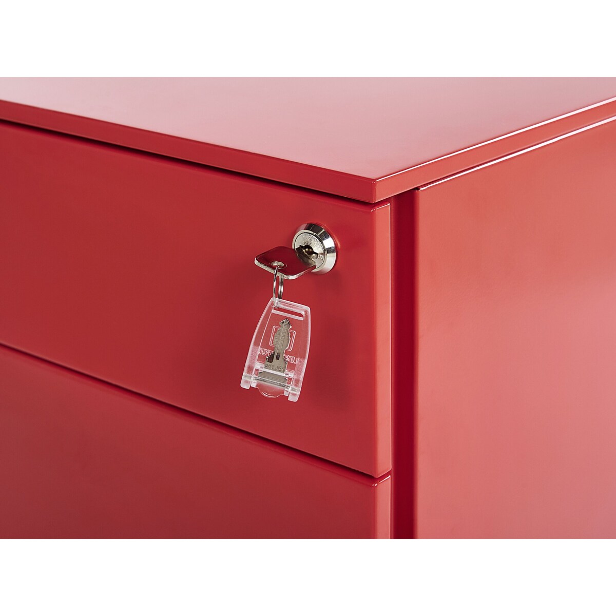 Szafka biurowa metalowa czerwona CAMI